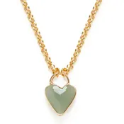 Aventurine Heart Necklace