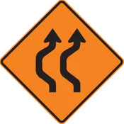 Double Reverse Curve (2 Lanes) Left (RUS)