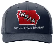 Iowa IHSAA Navy Ignite LT Laser Performance 4-stitch Umpire Plate Cap