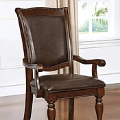 Alpena Brown Cherry/Espresso Arm Chair & Side Chair (2/CTN)