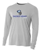 A4 Sacred Heart Youth LS Training Jersey - Silver