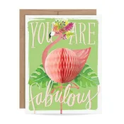 Inklings Paperie - Pop-up Flamingo Thank You Card