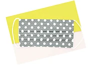 Adult Face Mask - Gray Dot