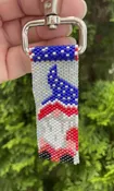 4th of July Gnome Fob — Bead Soup
