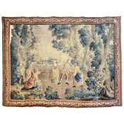 18th Century French Aubusson Tapestry “Colin-Maillard” or Blind Man’s Buff Scene