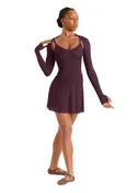 Adagio Long Sleeve Shrug with Thumbholes (Merlot)