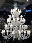 Rezzonico Murano glass chandelier with shades – Vespera 87060