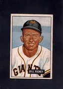 1951 Bill Rigney Bowman #125 Giants Baseball Card