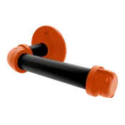 Collection European Style Toilet Tissue Holder Corvallis Orange and Black EditionP-100-ETP