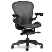 ハーマンミラー アーロン チェア Aeron Chair グラファイト 堅床/カーペット用キャスター