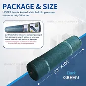 6' x 100' (5'8") Raw Roll Privacy Screens