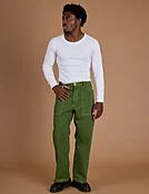 Railroad Denim Work Pants - Gross Green Overdye