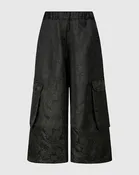 Alembika - Taffeta-Jacquard Pants in Onyx