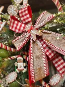 15” Sugar/Spice Gingerbread Bow