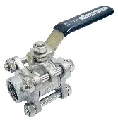 1/2" 3 Piece Sanitary Ball Valve