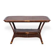 Alexa Dining Oval Table, Dark Walnut color