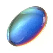 10X8MM Bermuda Blue Vintage Swarovski Cabochon