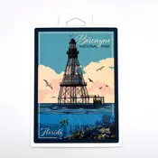 Sticker- Biscayne Retro Fowey Lighthouse