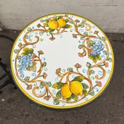 20” Italian Volcanic Table – Grapes and Lemons