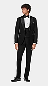 Black Tuxedo Waistcoat