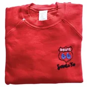 Custom Route 66 Santa Fe Chainstitch Sweatshirt