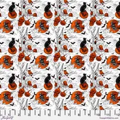 Costumes and Cobwebs by Club Hauer : Small Haunted Toile White : Free Spirit
