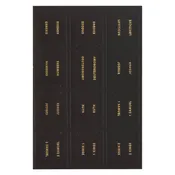 Bible Indexing Tabs Black w/Gold Foil