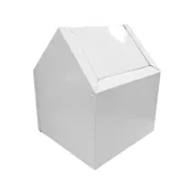 SANITARY NAPKIN RECEPTACLE, WHITE #2201