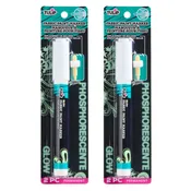 Tulip Bullet Tip Fabric Paint Markers Glow in the Dark 2 Pack