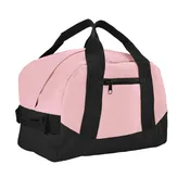 12" Mini Two Tone Duffle Bag: Pink