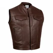 BECK® 566 Horsehide Motorcycle Vest — Brown