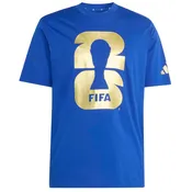 FIFA World Cup 2026 Gold Logo Blue Tee