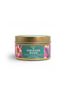 Hibiscus Wave Palm Tin Candle