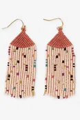 Agnes Confetti Beaded Fringe Earring
