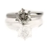 1.54 ct Gray Diamond Engagement Ring