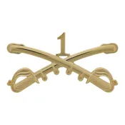 Army 1st Cavalry Cross Sabers Cap Device