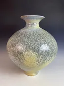 21 " Blue Salt Woodfired Vase