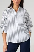 Adj Sleeve Button Down