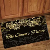 Black-The Queen's Palace Interior Floor Mat