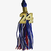 Key Ring Insignia Tassel with Numeral