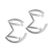 Abstract Emblem Earrings