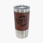 20oz Football Leatherette Tumbler