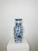 14INCH CHINOISERIE SQUARE VASE (QTY=2) | T Villager Designs | Nashville Florist | Nashville Wedding Florist | Holiday Decor | Nashville Floral Design |