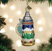 German Stein Ornament - Old World Christmas Beer Mug Charm