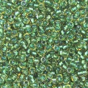 11-0375, Sparkling Green-Lined Light Topaz Luster (28 gr.) Miyuki
