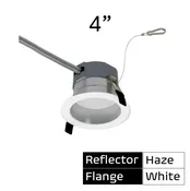 Commercial 4" LED Downlight Retrofit - 600-1000 Lumens - CCT Selectable - 2700k-5000k - 120-277v - TRIAC/ELV & 0-10V