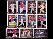 Angels 2025 Topps Series 1 team set (11 cards)