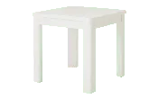 Chaise Outdoor Side Table - White