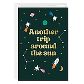 Another Trip Around the Sun Custom Birthday Card