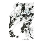Aqua-man vs Black Manta Exclusive Print by Jay Taylor — On the Square Comics & Studio